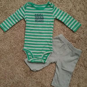 Unisex 2 piece matching outfit for baby