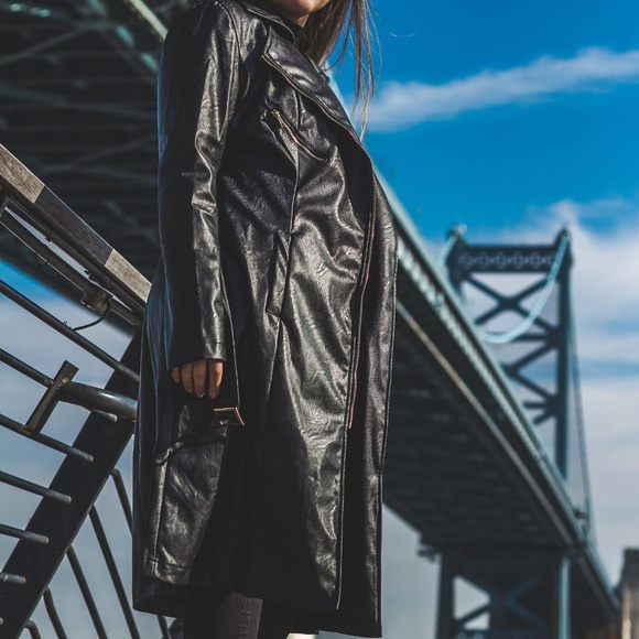 Moto Trench Jacket - Picture 3 of 6