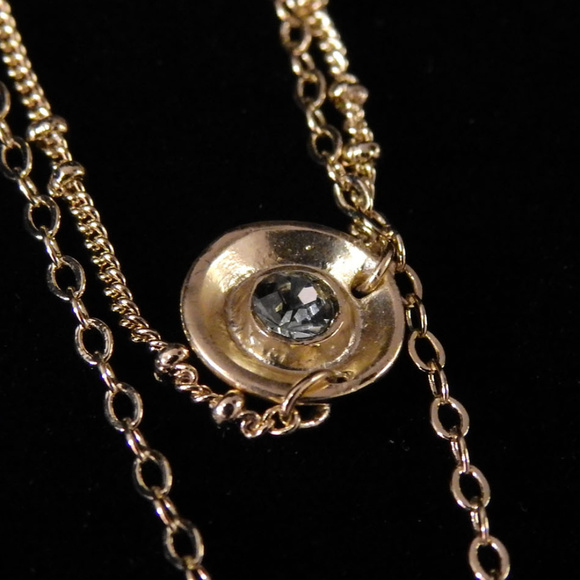 NWT 3 layer neck, crystal & pink stone WHBMN11 - Picture 3 of 5