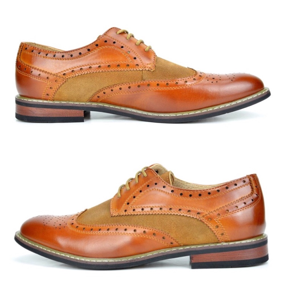 Mens Bruno Prince Wing Tip Dress Oxfords Shoes