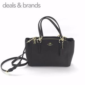 NWT COACH MiniChristie Crossgrain Leather Carryall