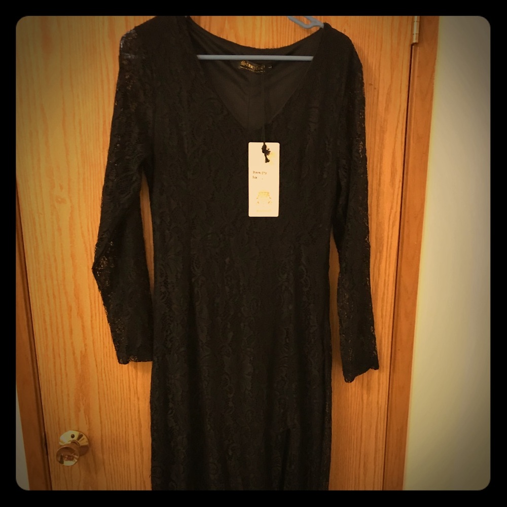 🌸Black maxi lace dress🌸