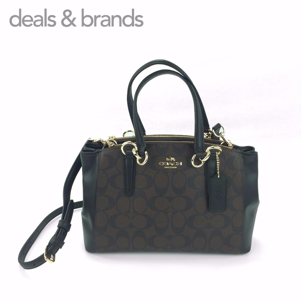 NWT COACH MiniChristie Signature Coated Carryall