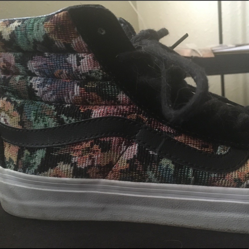 floral sk8-hi vans