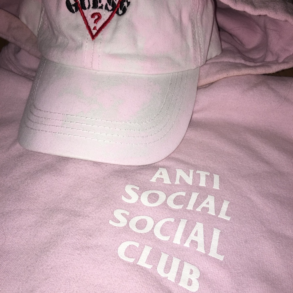 Baby pink Anti Social Social Club hoodie!