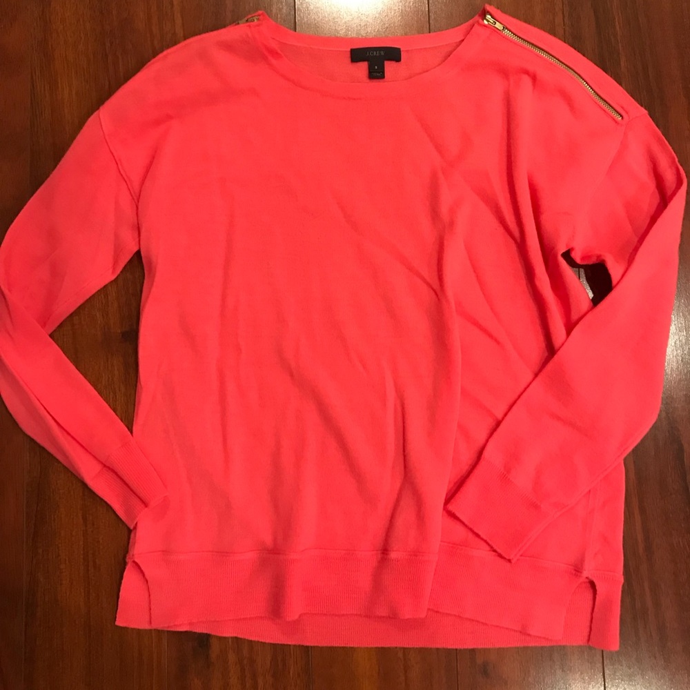 Coral J.Crew Sweater