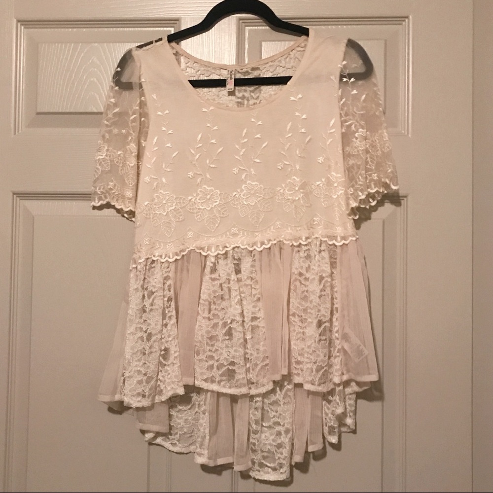 Free People Lace Top