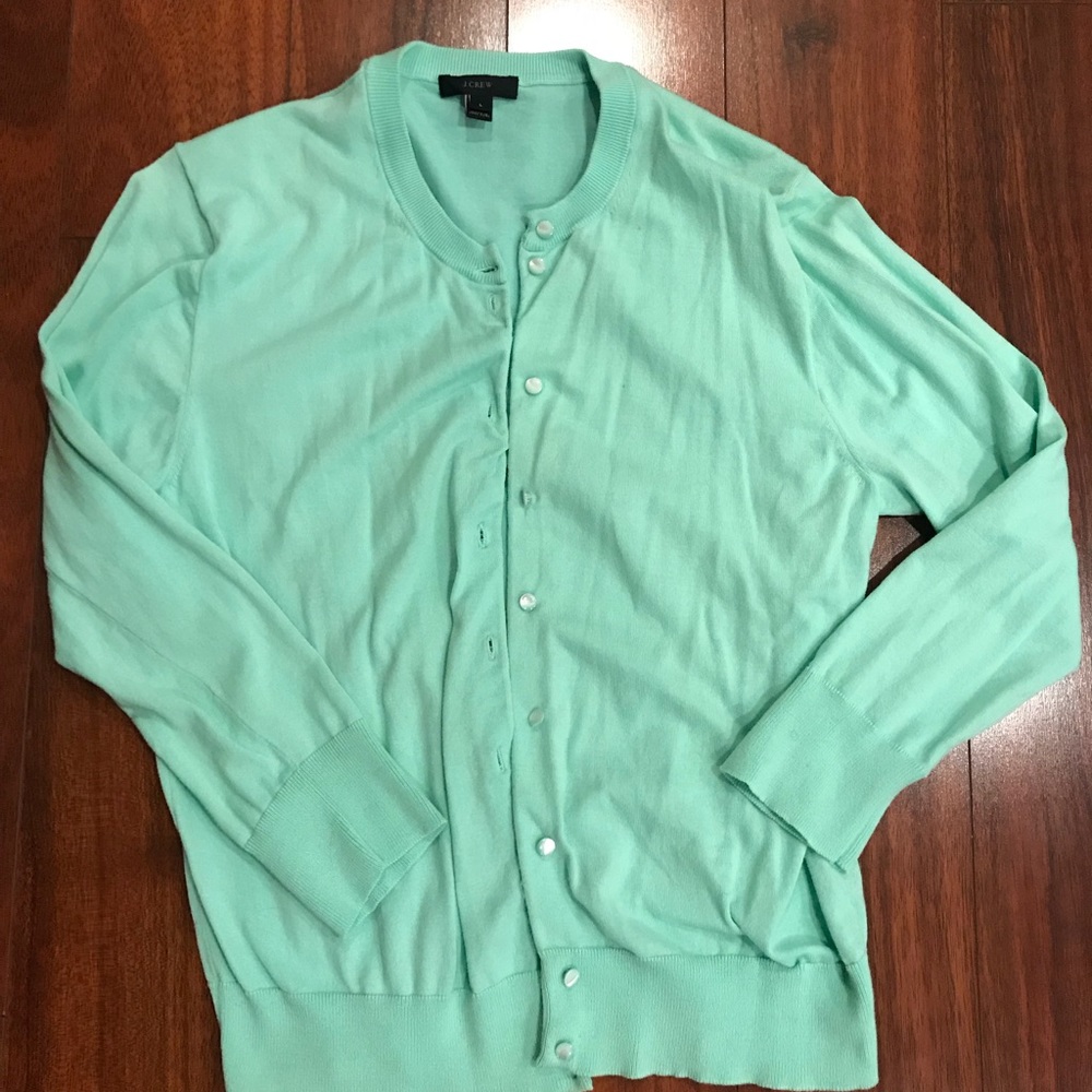 Mint J.Crew Cardigan