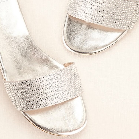 bridal slide sandals