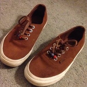 suede beaded vans