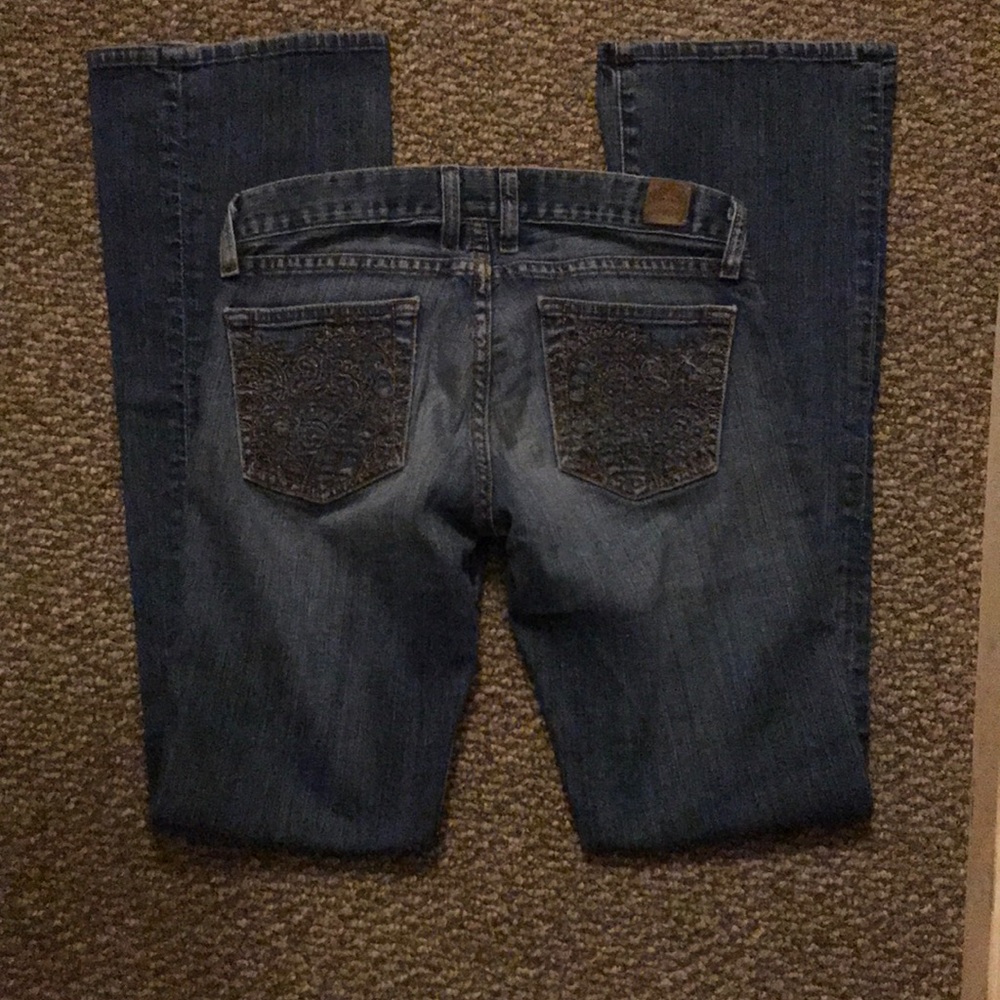 Lucky Brand embroidered jeans