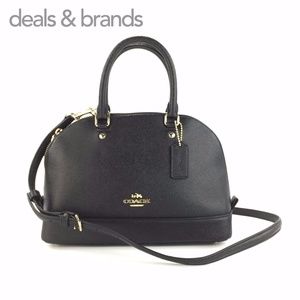 NWT COACH Mini Sierra Crossgrain Leather Satchel