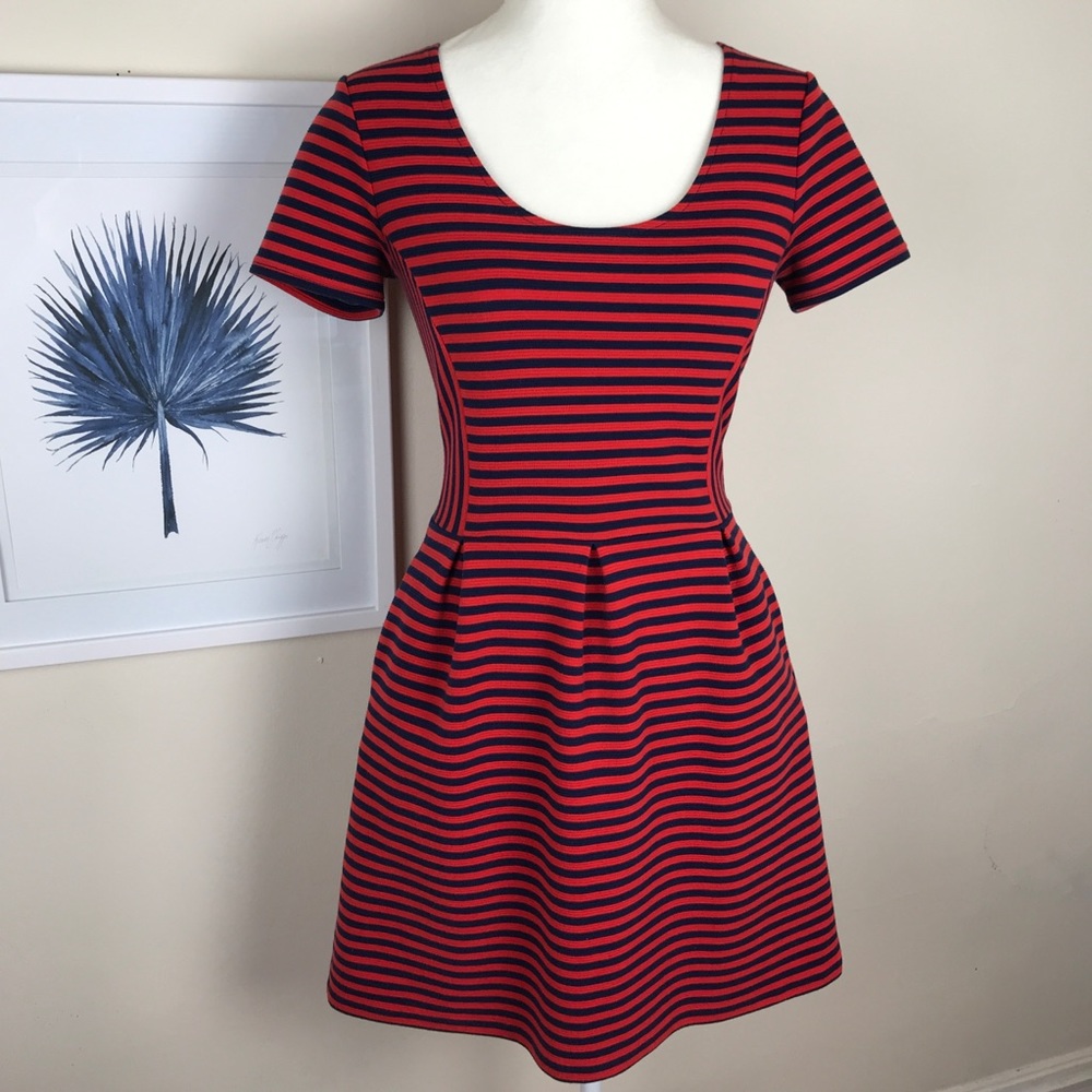 Madewell  Ridgestripe Bistro Dress Flawless Sz 0
