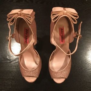 Light Pink Betsey Johnson Alexsaa Heels