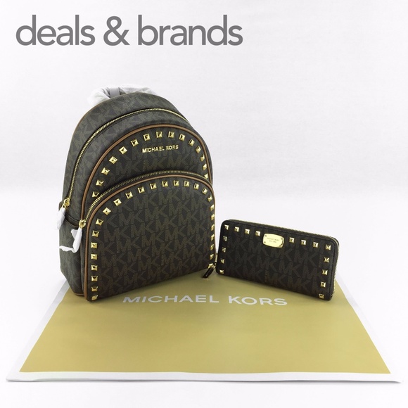 NWT MICHAEL KORS Abbey Backpack & Jet Set Wallet main image 4