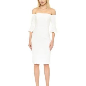 Black Halo NWT Ruffle Sheath Dress Size 0 $345