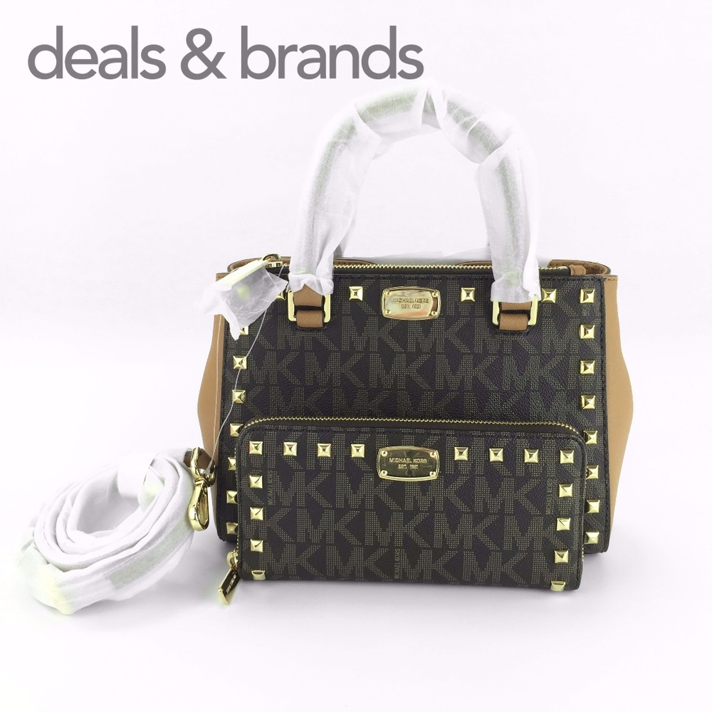 NWT MICHAEL KORS Kellen Satchel & Jet Set Wallet