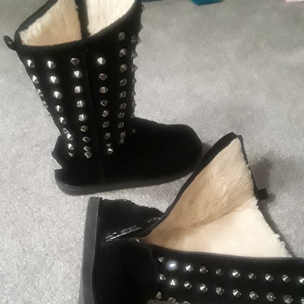 SHEIKH Studded Black Boots LIKE NEW