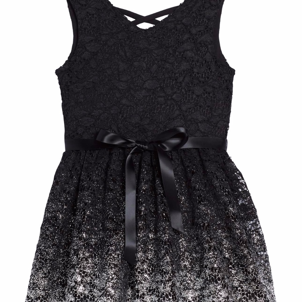 Black Lace Ombre Dress