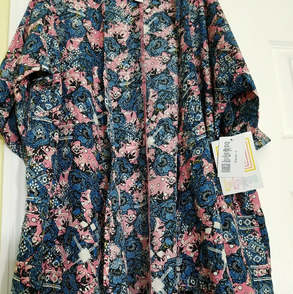 bnwt lularoe Bianca cardigan floral size 3