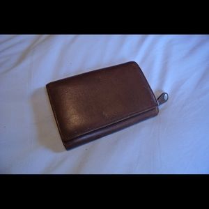 Coach leather brown wallet