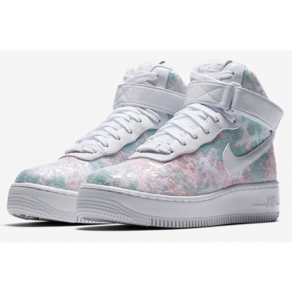 Nike Shoes - NWOB Nike Air Force 1 Upstep HI LX Sequin Shoes