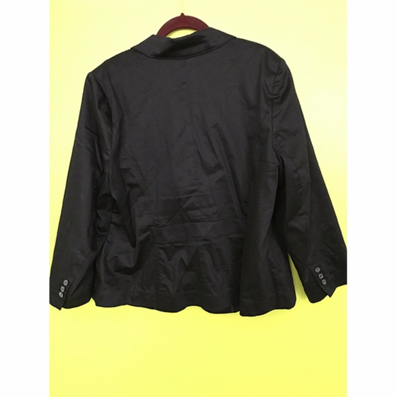 Lane Bryant Long Sleeve 2 Button Black Blazer 20 - Picture 6 of 8
