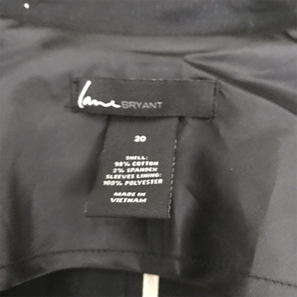 Lane Bryant Long Sleeve 2 Button Black Blazer 20 - Picture 7 of 8