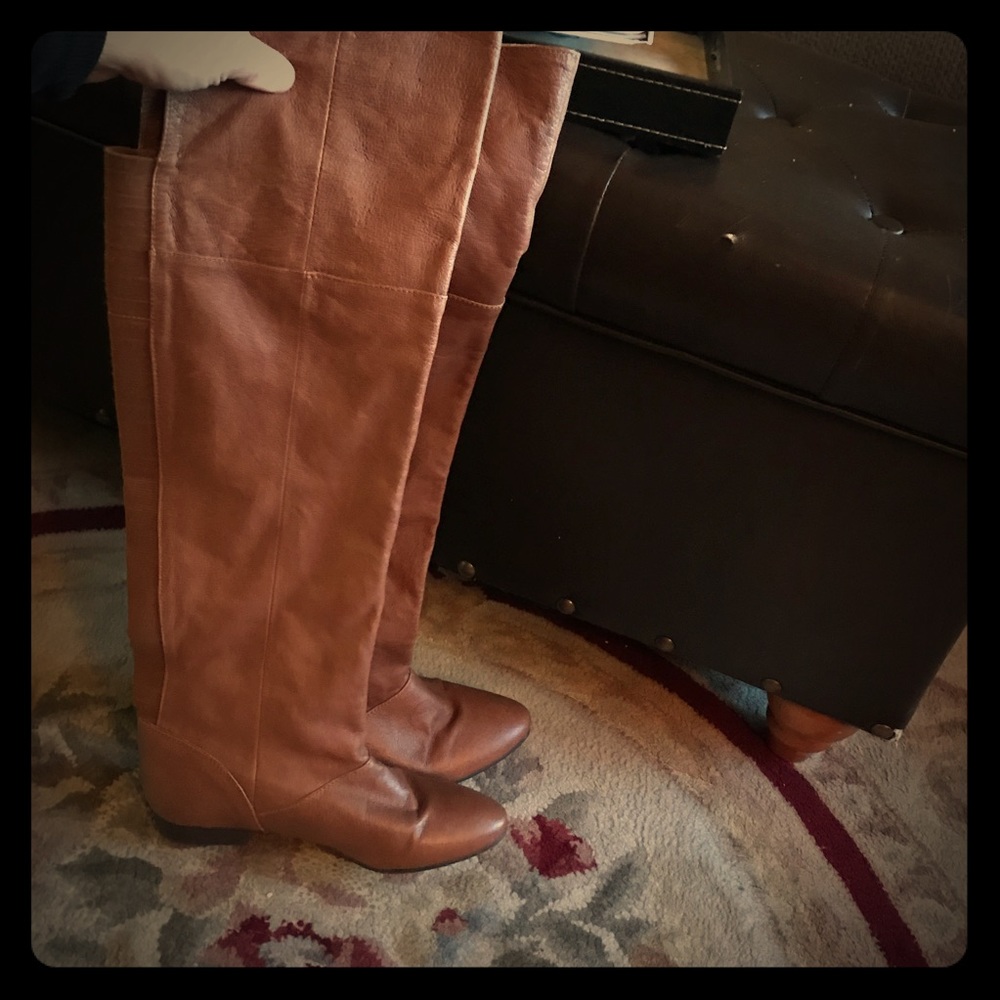 Leather boots