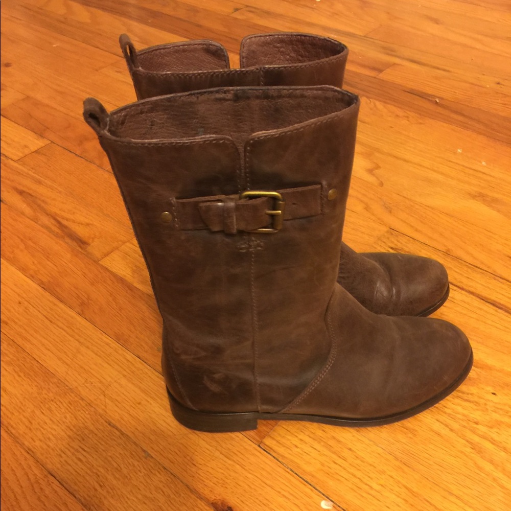 J Crew Leather Boots 6.5