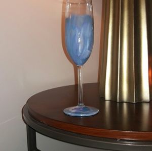 Custom champagne glass