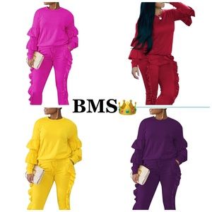 *NEW* Ruffle 2-Piece Tracksuit