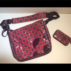 Vera Bradley Frills Messenger Bag & Supply Holder