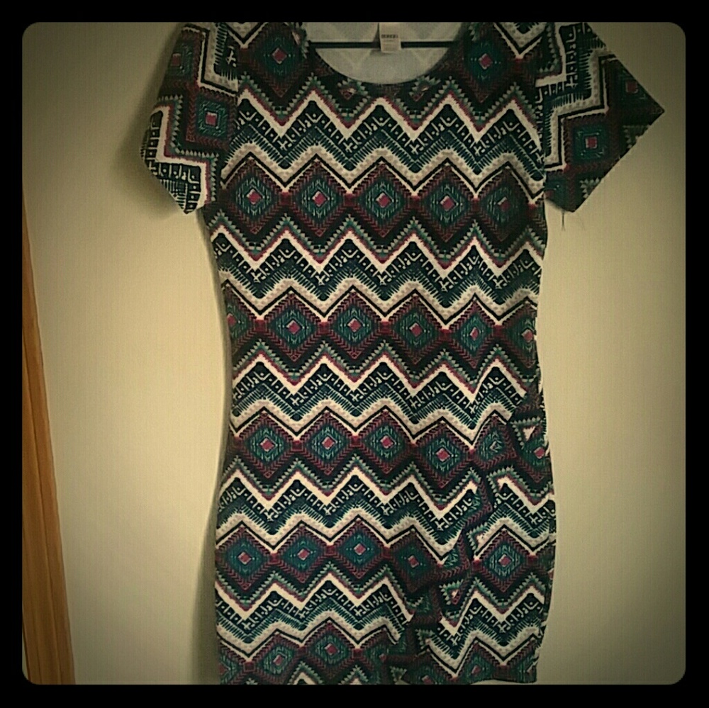 Multi color body con dress