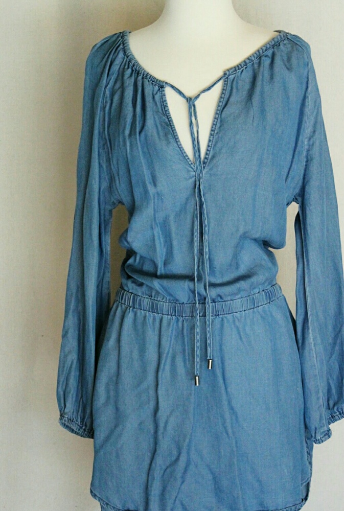 FOREVER 21 LONG SLEEVE DENIM DRESS