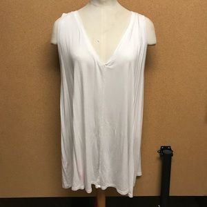 White V Neck Top