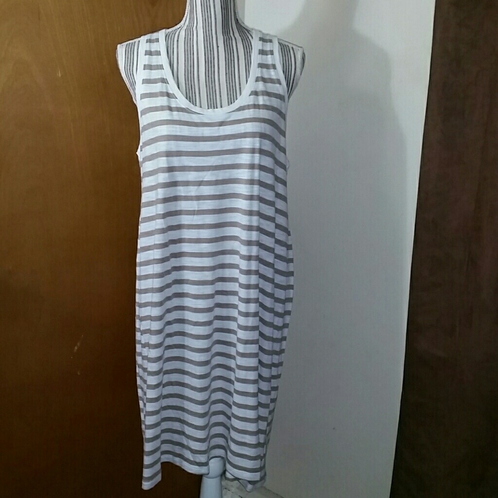 Lilla P. Stripe Flame Modal Dress
