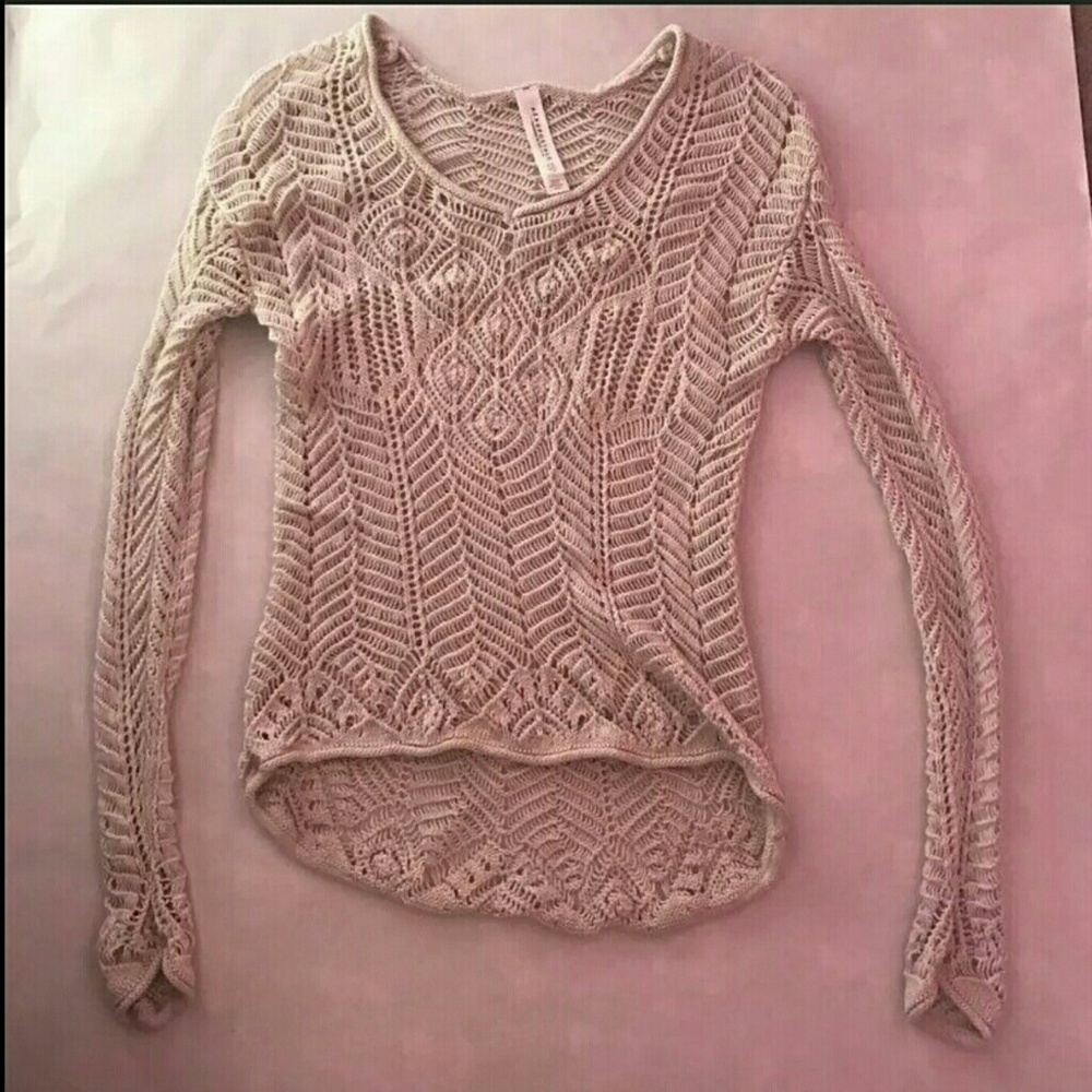 Aeropostale Oatmeal Knit Top - Sz XS