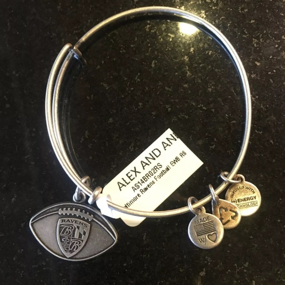 NWT Alex and Ani Baltimore Ravens Bracelet
