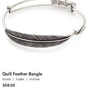 Alex and Ani quill feather bangle