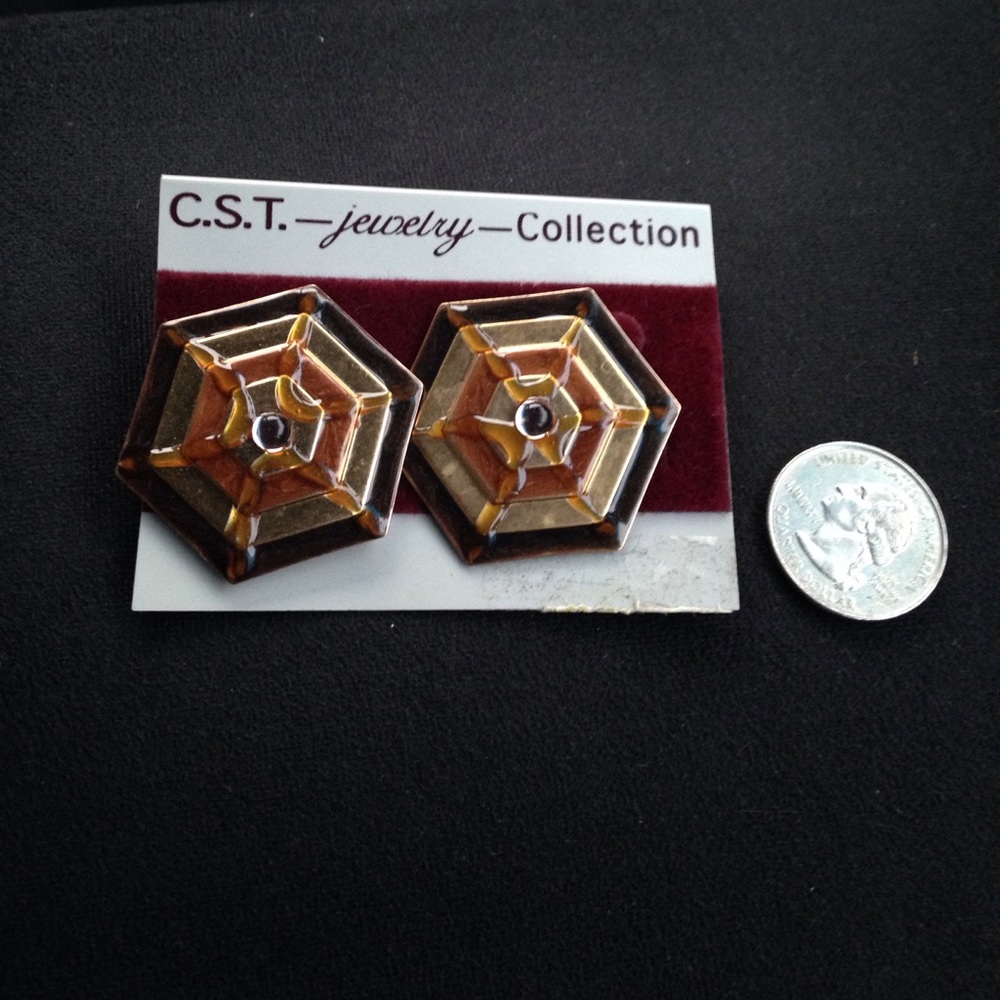 C.S.T.  Jewelry collection pierced earrings NWT