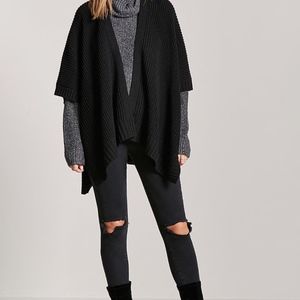 Open-Front Shawl Cardigan