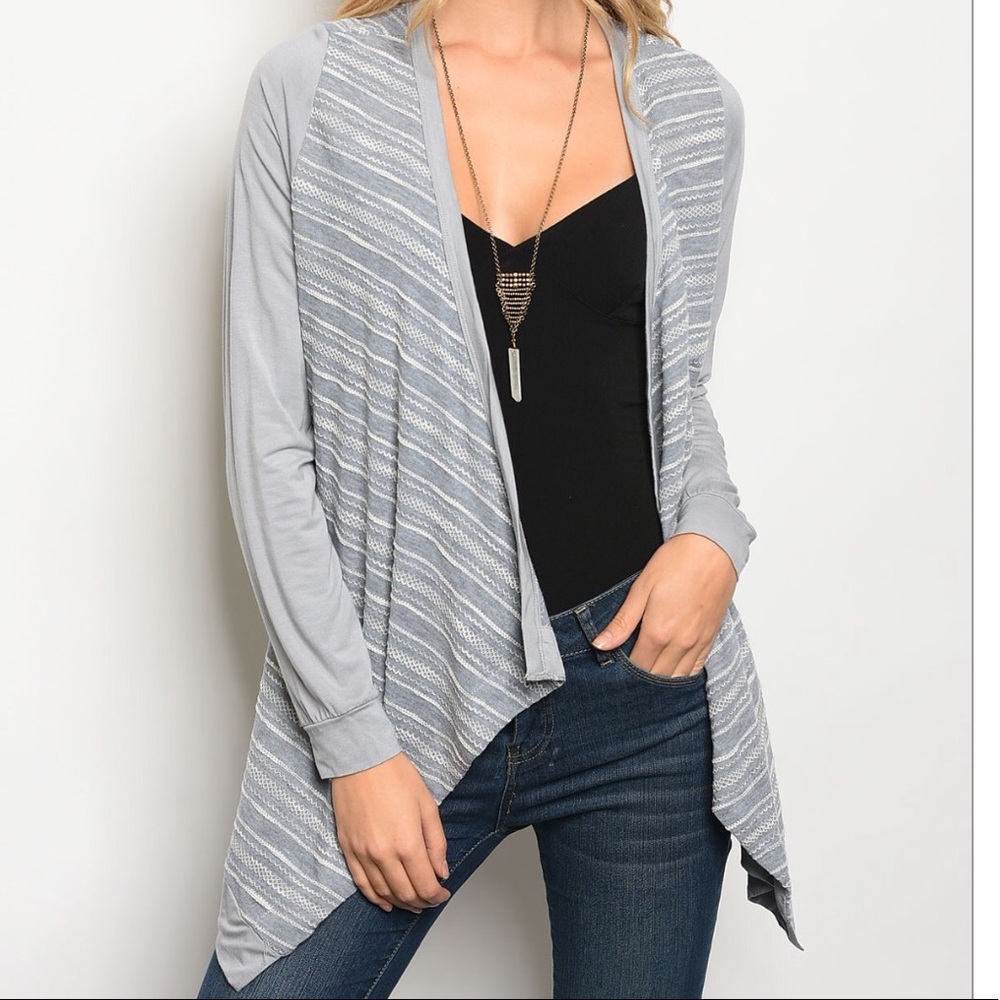 ONLY A FEW LEFT! Drape Front Cardigan