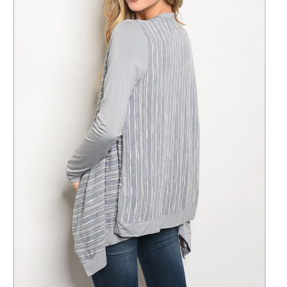 ONLY A FEW LEFT! Drape Front Cardigan - Picture 2 of 2