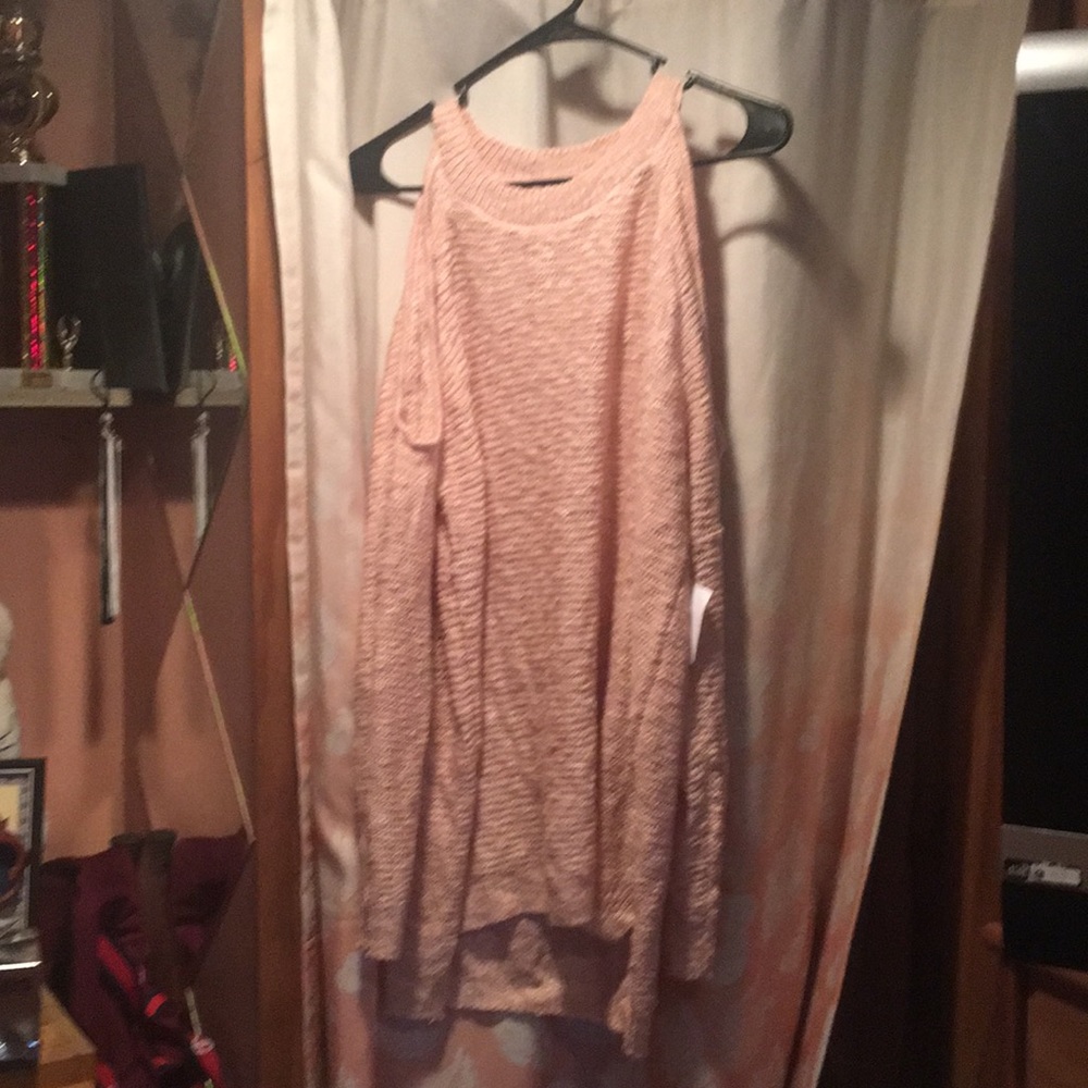 Blush Cold Shoulder Sweater