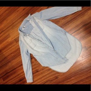 Genuine denim tee shirt dress or top