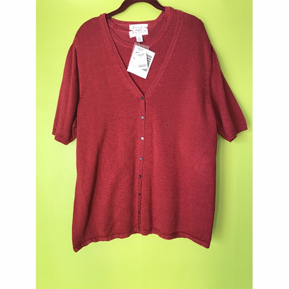 Annex Burgundy Inner Cami & Sleeved Jacket Set 1X