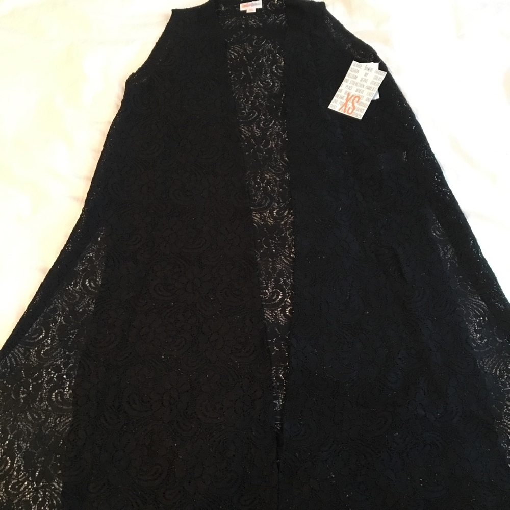 LuLaRoe XS Black Lace Joy