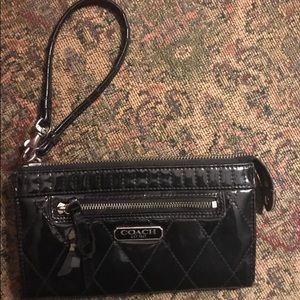 COACH POPPY LIQUID GLOSS PATENT LEATHER WALLET