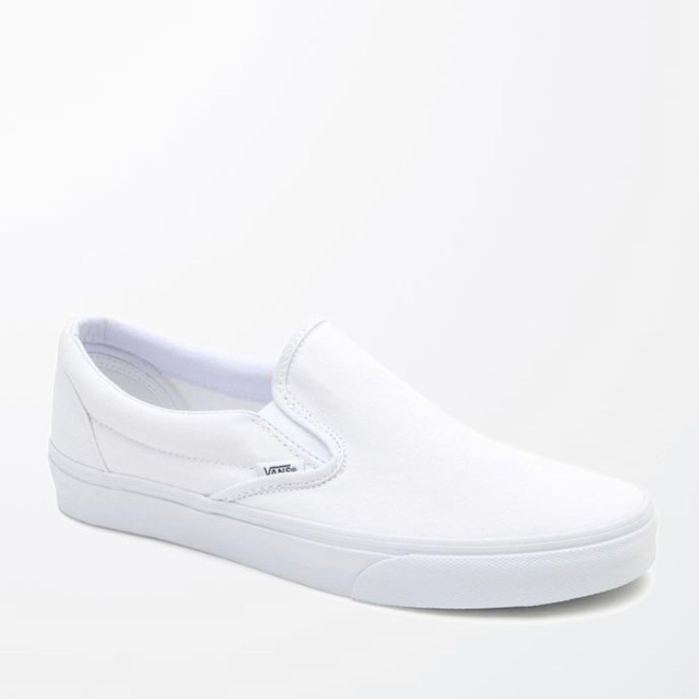 White Vans Slip On